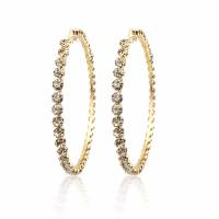 Zinc Alloy Drop Earrings plated fashion jewelry & for woman & with rhinestone nickel lead & cadmium free 97mm 6mm Sold By Pair