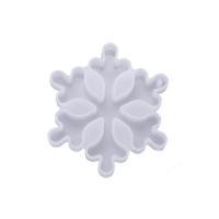 DIY Epoxy Mold Set, Silicone, Snowflake, 77x64x10mm, Sold By PC