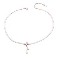 Titanstahl Halskette, mit Verlängerungskettchen von 5cm, Schmetterling, Modeschmuck & einstellbar & für Frau, keine, Länge 40 cm, verkauft von PC