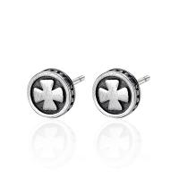 925 Sterling Silver Stud Earrings polished fashion jewelry & for woman original color 6.70mm Sold By PC