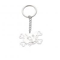 Stainless Steel Key Clasp, Titanium Steel, plated, hollow, original color, 96mm, Sold By PC