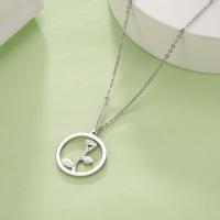 Titanium Steel Necklace plated for woman & hollow Length Approx 19.68 Inch Sold By PC
