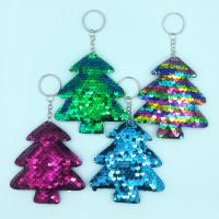 PET fecho para chave, Árvore de Natal, 4 peças & Design de Natal & unissex, cores misturadas, 180x130x30mm, vendido por Defina