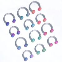 Stainless Steel Nose Piercing Jewelry Acrylic with 304 Stainless Steel Unisex Sold By PC