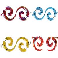 Ανοξείδωτο χάλυβα Ear Piercing Κοσμήματα, Ακρυλικό, με 304 από ανοξείδωτο χάλυβα, ζωγραφισμένα, κοσμήματα μόδας & για άνδρες και γυναίκες, περισσότερα χρώματα για την επιλογή, 8mm, Sold Με PC