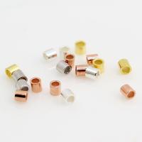 925 Sterling Silver Spacer Bead, Column, gold color plated, DIY & different size for choice, more colors for choice, Sold By PC