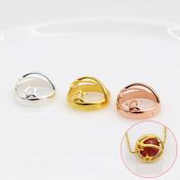 925 Sterling Silver Frame Bead, plated, DIY, more colors for choice, 10mm, Hole:Approx 0.86mm, Inner Diameter:Approx 8.5mm, Sold By PC