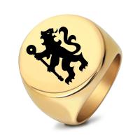 Titanium Čelik Finger Ring, pozlaćen, modni nakit & različite veličine za izbor & za čovjeka, više boja za izbor, 22x2mm, Prodano By PC
