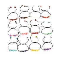 Gemstone Bracelets, Natural Stone, Adjustable & different materials for choice & Unisex, more colors for choice, nickel, lead & cadmium free, Inner Diameter:Approx 220mm, Sold By PC