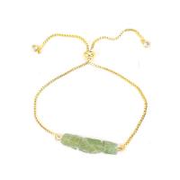 Gemstone Bracelets Zinc Alloy with Natural Stone gold color plated Adjustable & Unisex nickel lead & cadmium free Length Approx 23 cm Sold By PC