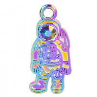 Tibetan Style Pendants, Astronaut, colorful plated, Unisex & different styles for choice, more colors for choice, nickel, lead & cadmium free, 11x23mm, Length:Approx 50 cm, Sold By PC
