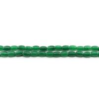 Perles en jade, jade Malaisie, Seau, poli, DIY, vert, 6x9mm, Environ 43PC/brin, Vendu par brin