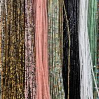 Mixed Gemstone Beads, Column, DIY & different materials for choice, more colors for choice, 2x2mm, Sold Per Approx 14.96 Inch Strand