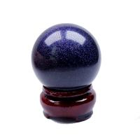 Blue Sandstone Ball Sphere, Round, different size for choice, blue, Sold By PC