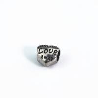 Stainless Steel Spacer Beads, 304 Stainless Steel, Heart, polished, DIY, 10.60x10.30mm, Hole:Approx 4.9mm, Sold By PC