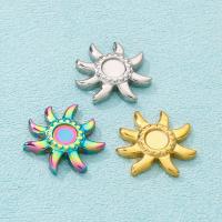 Stainless Steel Pendant Setting 304 Stainless Steel Sunflower Vacuum Ion Plating DIY 20mm Sold By PC