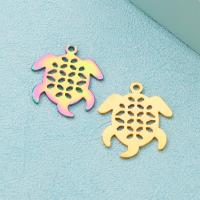 Stainless Steel Pendants, 304 Stainless Steel, Turtle, Vacuum Ion Plating, DIY, more colors for choice, 27x22mm, Sold By PC
