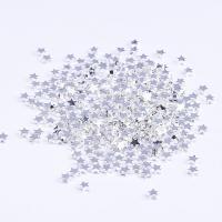 925 Sterling Silber Perlen, Stern, plattiert, DIY, keine, 4.30x1.80mm, Bohrung:ca. 1mm, 10PCs/Menge, verkauft von Menge