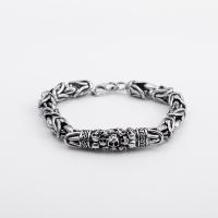 Tibetan Style Bracelet, fashion jewelry & for man, nickel, lead & cadmium free, Length:Approx 8.66 Inch, Sold By PC