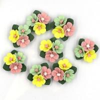 Mobile Phone DIY Decoration Porcelain Flower 20mm Approx Sold By Bag