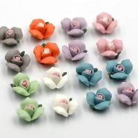 Mobile Phone DIY Decoration, Porcelain, Flower, more colors for choice, 15mm, Approx 100PCs/Bag, Sold By Bag