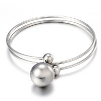 304 Stainless Steel Bangle, Round, rack plating, Adjustable & for woman, more colors for choice, 8mm,17mm, Inner Diameter:Approx 50mm, Sold By PC
