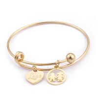 Stainless Steel Bangle 304 Stainless Steel rack plating Adjustable & for woman & hollow Inner Approx 50mm Sold By PC