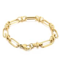 Stainless Steel Jewelry Bracelet 304 Stainless Steel rack plating & for woman 7mm Length Approx 20 cm Sold By PC