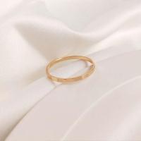 metal anillo, chapado en oro real, diferentes estilos para la opción & para mujer, dorado, libre de níquel, plomo & cadmio, Vendido por UD