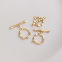Brass Toggle Clasp real gold plated DIY golden nickel lead & cadmium free Sold By Set