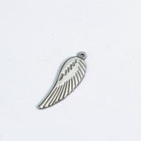 Stainless Steel Pendants, 304 Stainless Steel, Feather, polished, DIY, 34.50x11.30x1.20mm, Sold By PC