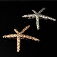 Alligator Hair Clip Zinc Alloy Starfish plated fashion jewelry & for woman nickel lead & cadmium free Sold By PC