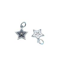 925 Sterling Silver Pendant Star polished Sold By PC
