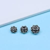 925 Sterling Silver Spacer Bead Flower polished Sold By PC