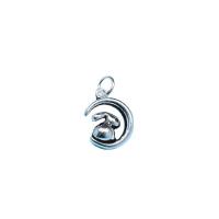 925 Sterling Silver Pendant, polished, original color, 10.80x13.50mm, Sold By PC