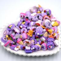 Mobile Phone DIY Decoration Resin mixed pattern purple 5mm-25mm Approx Sold By Bag