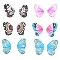 Mobile Phone DIY Decoration, Polymer Clay, Butterfly, more colors for choice, 30x20mm, Approx 100PCs/Bag, Sold By Bag