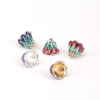 مجوهرات سبائك الزنك الخرز, مطلي, ديي & مينا, المزيد من الألوان للاختيار, النيكل والرصاص والكادميوم الحرة, 13x11mm, تباع بواسطة PC