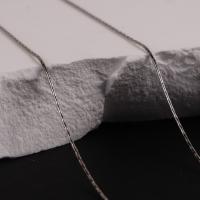 925 Sterling Silver Necklaces, polished, different styles for choice & for woman, original color, 450mm, Sold By PC
