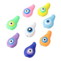 Mode Evil Eye Schmuck Perlen, Messing, goldfarben plattiert, DIY & Emaille, keine, 11.50x18x8mm, Bohrung:ca. 0.5mm, 10PCs/Menge, verkauft von Menge
