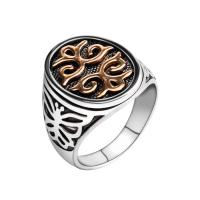 Cink Alloy Finger Ring, starinski srebrne boje pozlaćen, modni nakit & bez spolne razlike & različite veličine za izbor, nikal, olovo i kadmij besplatno, Prodano By PC