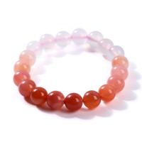 Yanyuan Agate Bracelet, Round, gradient color & different size for choice & for woman, mixed colors, nickel, lead & cadmium free, Length:Approx 18 cm, Sold By PC