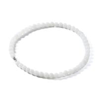 Hetian Jade Necklace, Round, for woman, white, 9-10mm, Length:Approx 45 cm, Sold By PC