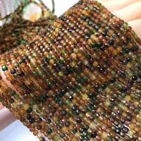 Perles bijoux en pierres gemmes, tourmaline, Rond, poli, DIY & facettes, couleurs mélangées, 4mm, Vendu par Environ 14 pouce brin