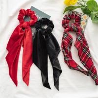 Bunny Ears Hair Scrunchies, Cloth, Christmas Design & for woman, more colors for choice, 320mm, Sold By PC