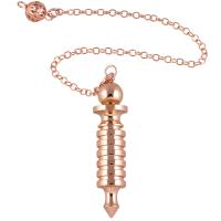 Liga de cobre Pêndulo pêndulo, joias de moda & unissex, Mais cores pare escolha, níquel, chumbo e cádmio livre, 52x12mm, comprimento Aprox 7 inchaltura, vendido por PC