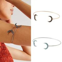 Zinc Alloy Arm Bangle Moon plated fashion jewelry & for woman nickel lead & cadmium free Inner Approx 100mm Sold By PC