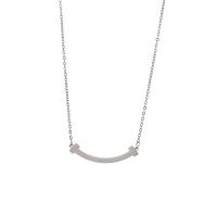 Collana di titanio acciaio, Titantium acciaio, with 5cm extender chain, gioielli di moda & regolabile & per la donna, colore originale, Lunghezza 45 cm, Venduto da PC