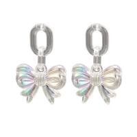 Acrylic Jewelry Earring Bowknot fashion jewelry & for woman Sold By Pair
