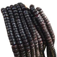 Kokosrinde Perle, verschiedene Größen vorhanden, schwarz, verkauft von Strang